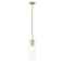 Z-Lite Alton Pendant, 1-Light, 4.75 In.W x 14.25 In.H, Modern Gold/Clear+Frosted 824P-ROD-MGLD - alternate 1